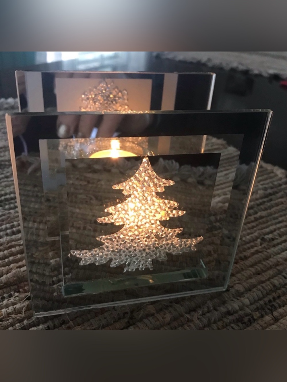 Glass & Mirror Christmas Tree Votive